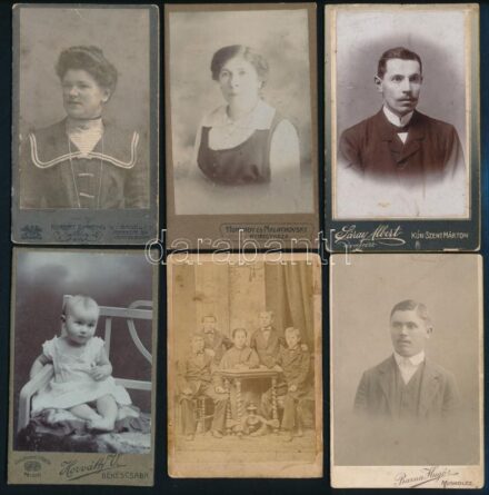 6db Kabinet fotók 10x7 cm