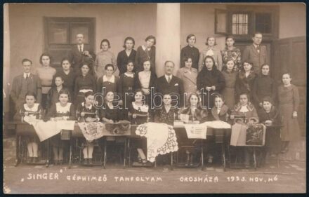 Singer géphímző tanfolyam Orosháza csoportkép 14x9