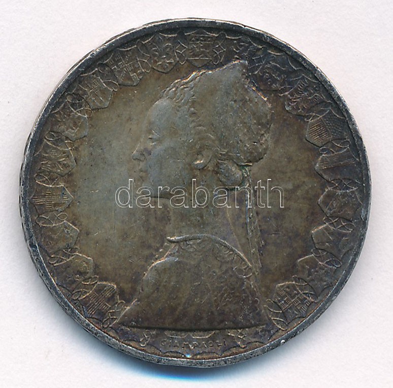 Olaszország 1959R 500L Ag 'Kolumbusz hajói' T:2,2- patina, ph Italy 1959R 500 Lire Ag 'Columbus' Ships' C:XF,VF patina, edge error Krause KM#98 - Image 2