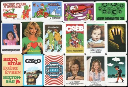 cca 1970-1980 vegyes Kártyanaptár tétel. cca. 25 db