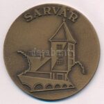 DN 'Sárvár' egyoldalas bronz emlékérem (60mm) T:1-
