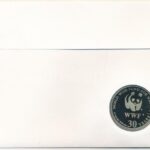 Szváziföld DN (1991) 'A Világ Vadvédelmi Alap (WWF) 30. évfordulója - Ceratotherium Simum Cottoni (Északi szélesszájú orrszarvú)' kétoldalas Cu-Ni emlékérem érmés borítékban, bélyeggel és bélyegzéssel, német nyelvű - Image 2