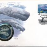 Szent Ilona-sziget DN (1991) 'A Világ Vadvédelmi Alap (WWF) 30. évfordulója - Physeter Catodon (Nagy ámbráscet)' kétoldalas Cu-Ni emlékérem érmés borítékban, bélyeggel és bélyegzéssel, német nyelvű ismertetővel T:PP St. Helena