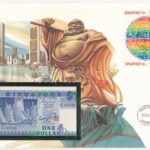 Szingapúr 1987. 1$ felbélyegzett borítékban, bélyegzéssel T:I Singapore 1987. 1 Dollar in envelope with stamp and cancellation C:UNC