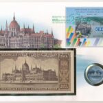 1945. 5P Al 'Parlament' + 1946. 100.000.000P felbélyegzett borítékban T:1,I-