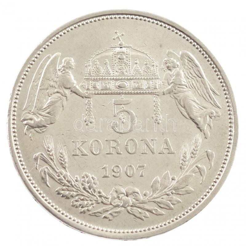 1907KB 5K Ag 'Ferenc József' T:1-,2 apró ph. Adamo K7