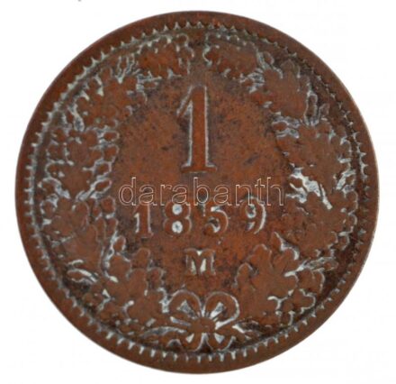 Ausztria 1859M 1kr Cu T:3 Austria 1859M 1 Kreuzer Cu C:F Krause KM#2186
