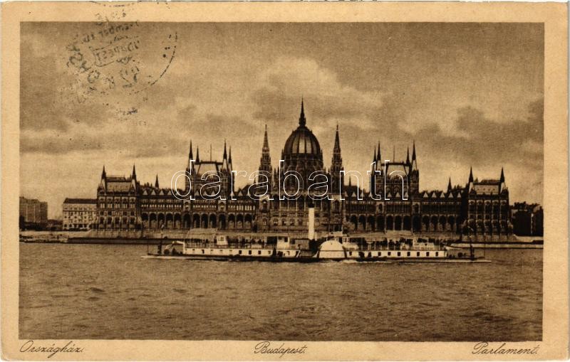 Budapest V. Országház, Parlament, 'Hattyú' gőzüzemű ingahajó (EK)