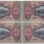 1930. 100P (4x) ' E 599 093291 - E 599 093292, E 599 093297 - E 599 093298,' páronként sorszámkövetők T:II,II- Adamo P17 - Image 2