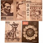 1955-1963 A Képes Sport 5 db száma, vegyes állapotban