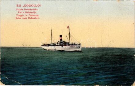 SS Gödöllő egycsavaros tengeri személy és áruszállító gőzhajó / Hungarian passenger and cargo steamship (EB)
