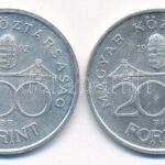 1992. 200Ft Ag 'MNB' (2x) T:1-,2 Adamo F13 - Image 2