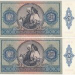 1941. 20P (2x) sorszámkövetők 'C 145 096490 - C 145 096491' T:II,II- Adamo P12 - Image 2