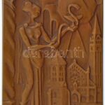 Képíró Zoltán (1944-1981) DN 'UNIVERSITAS SCIENTIARUM MEDICINAE SZEGED' kétoldalas bronz plakett (80x55mm) T:1- ü.