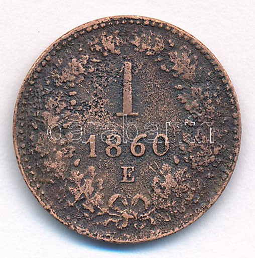 1860E 1kr Cu T:2- patina Adamo M4