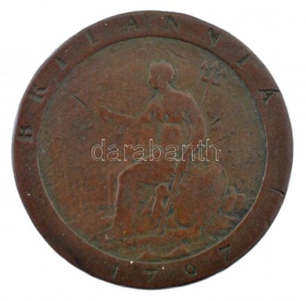 Nagy-Britannia 1797. 1p Cu 'III. György' (26,37g) T:3 ph. Great Britain 1797. 1 Penny Cu 'George III' (26,37g) C:F edge errors Krause KM#618