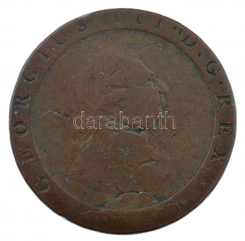 Nagy-Britannia 1797. 1p Cu 'III. György' (26,37g) T:3 ph. Great Britain 1797. 1 Penny Cu 'George III' (26,37g) C:F edge errors Krause KM#618 - Image 2