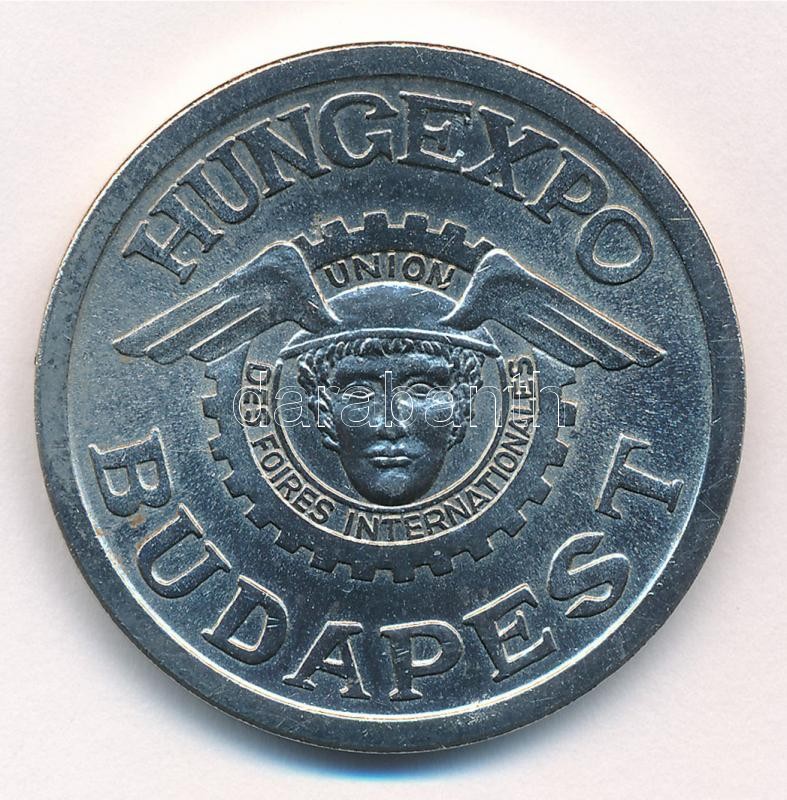 1974. 'Hungexpo / Budapesti Tavaszi Nemzetközi Vásár' kétoldalas fém emlékérem (40mm) T:2 kis patina - Image 2