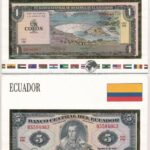Ecuador 1982. 5S + El Salvador 1982. 1C, mindkettő bankjegyes borítékban T:I Ecuador 1982. 5 Sucres + El Salvador 1982. 1 Colon, both in banknote envelope C:UNC