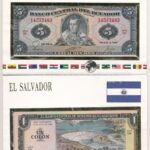 Ecuador 1983. 5S + El Salvador 1982. 1C, mindkettő bankjegyes borítékban T:I Ecuador 1983. 5 Sucres + El Salvador 1982. 1 Colon, both in banknote envelope C:UNC