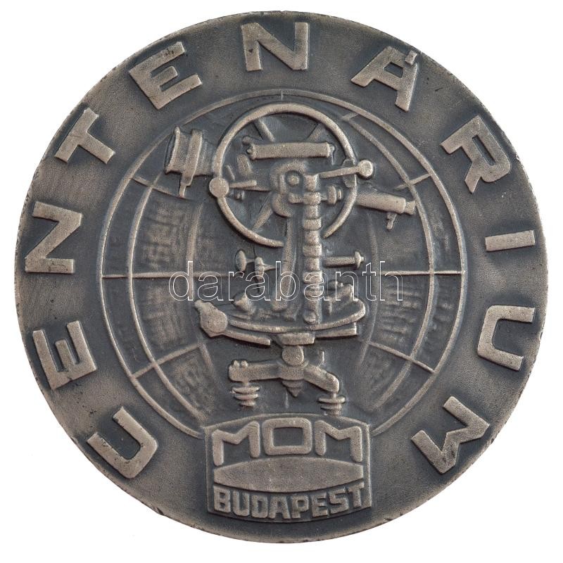 1976. '100 éves a Magyar Optikai Művek 1876-1976 / Centenárium' ezüstpatinázott Br emlékérem (60mm) T:1- - Image 2