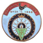 1966. 'Motoros Club Győr' zománcozott Br jelvény (41,5mm) T:2