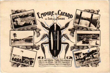 1945 Empire du Cafard de Sud de la Tunisie / A csótányok birodalma. Első világháborús francia légiós katonai lap, lövészárkokban elszenvedett depresszió és kiégés általános kifejezés a francia hadseregben, ahol egy olyan katona