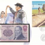 Chile 1983. 100P felbélyegzett borítékban, bélyegzéssel T:I Chile 1983. 100 Pesos in envelope with stamp and cancellation C:UNC