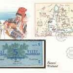 Finnország 1963. 5M felbélyegzett borítékban, bélyegzéssel T:I Finland 1963. 5 Markkaa in envelope with stamp and cancellation C:UNC