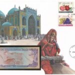 Afganisztán 1979. 20A felbélyegzett borítékban, bélyegzéssel T:I Afghanistan 1979. 20 Afghanis in envelope with stamp and cancellation C:UNC