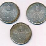 1993. 200Ft Ag 'MNB' (3x) T:1-,2 patina Adamo F13 - Image 2
