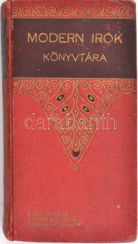 Krúdy Gyula: A podolini kísértet. Modern Írók Könyvtára. Bp., 1906, Rákosi Jenő. Első kiadás. Kiadói szecessziós, aranyozott, festett egészvászon-kötés, kopott borítóval, kissé sérült gerinccel, az utolsó 4 lap laza, szakadt,