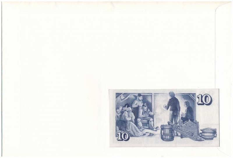 Izland 1961. 10K borítékon grönlandi bélyeggel, bélyegzéssel T:I Iceland 1961. 10 Kronur in envelope with Greenlandic stamp and cancellation C:UNC - Image 2