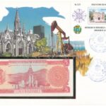 Venezuela 1989. 5B felbélyegzett borítékban, bélyegzéssel T:I- Venezuela 1989. 5 Bolivares in envelope with stamp and cancellation C:AU