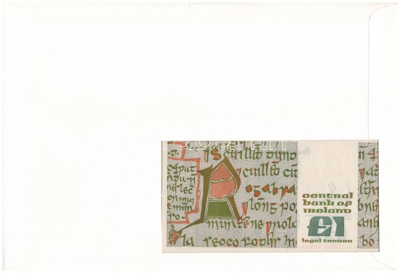 Írország 1989.01.09. 1P felbélyegzett borítékban, bélyegzéssel T:1 Ireland 09.01.1989. 1 Pound in envelope with stamp and cancellation C:UNC - Image 2