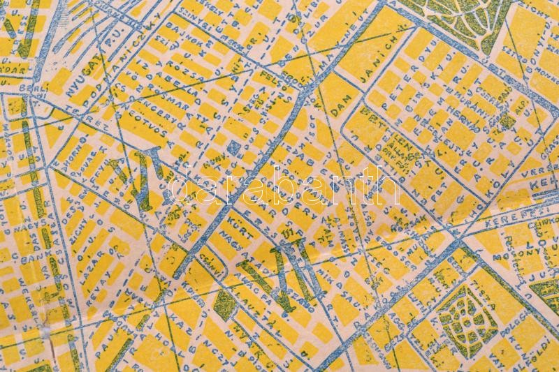 1937 Budapest térképe az utóbbi időben megváltoztatott utcanevekkel. Rácz Gyula - Ujj István. 43x53 cm - Image 2