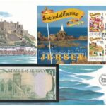 Jersey 1989. 1P felbélyegzett borítékban, bélyegzéssel T:I Jersey 1989. 1 Pound in envelope with stamp and cancellation C:UNC