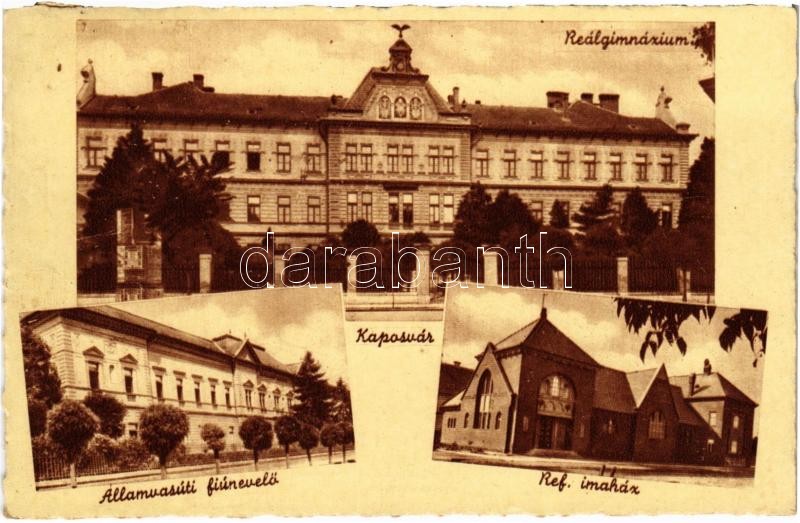 Kaposvár, Reálgimnázium, Államvasúti fiúnevelő és református imaház