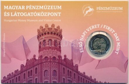 2022. 100Ft 'Magyar Pénzmúzeum és Látogatóközpont' első napi veret sorszámozott emléklapon (02671) T:1