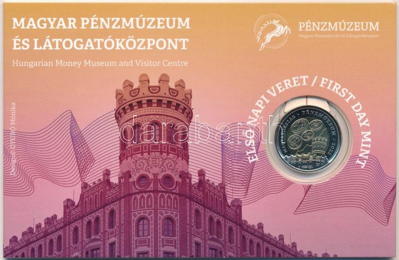 2022. 100Ft 'Magyar Pénzmúzeum és Látogatóközpont' első napi veret sorszámozott emléklapon (02671) T:1