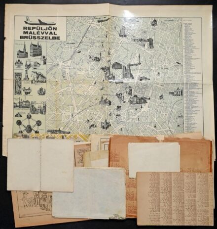kb 10 db vegyes, régi nagyrészt rossz állapotú térkép: Budapest, vármegyék, külföldi városok