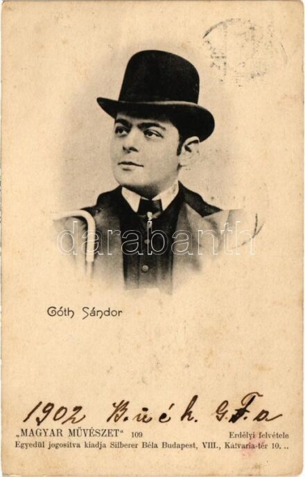 1902 Góth Sándor. Magyar Művészet 109. Kiadja Silberer Béla, Mártonffy felvétele (fl)