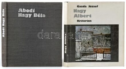 Gazda József: Nagy Albert. Bukarest, 1982, Kriterion. A művész fekete-fehér és színes munkáinak reprodukcióival illusztrált. Kiadói egészvászon-kötés. + Bajor Andor: Abodi Nagy Béla. Bukarest, 1986, Kriterion. A művész