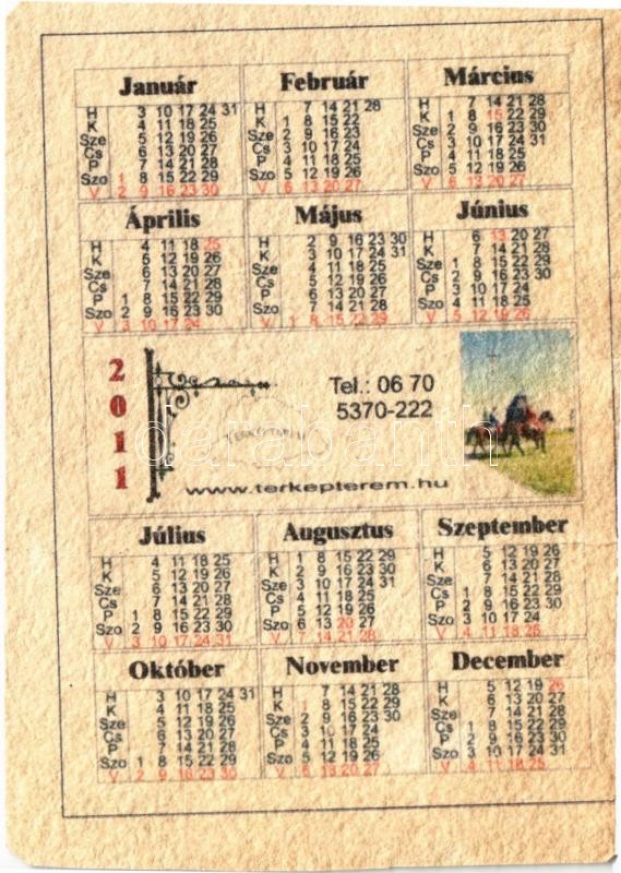 2011 A Székely-Magyar Rovásírás - Jelképtár modern naptára / Old Hungarian runes alphabet - modern calendar (vágott / cut) - Image 2