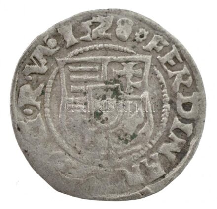 1528K-B Denár Ag 'I. Ferdinánd' (0,48g) T:2,2- patina Hungary 1528K-B Denar Ag 'Ferdinand I' (0,48g) C:XF,VF patina Huszár: 935., Unger II.: 745.a