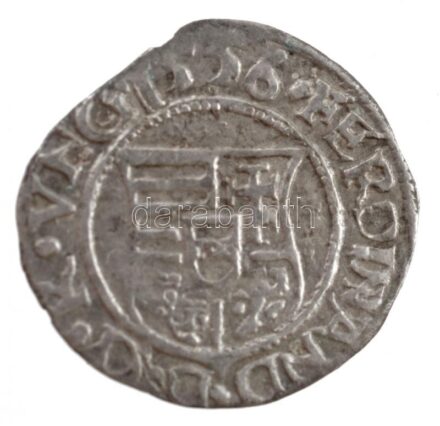 1556K-B Denár Ag 'I. Ferdinánd' (0,47g) T:1-,2 patina, peremhiány Hungary 1556K-B Denar Ag 'Ferdinand I' (0,47g) C:AU,XF patina, a part of the edge is missing Huszár: 935., Unger II.: 745.a