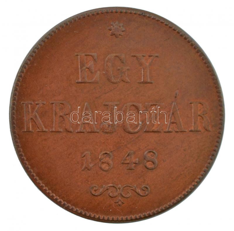 1848. 1kr Cu T:1,1- Adamo B1