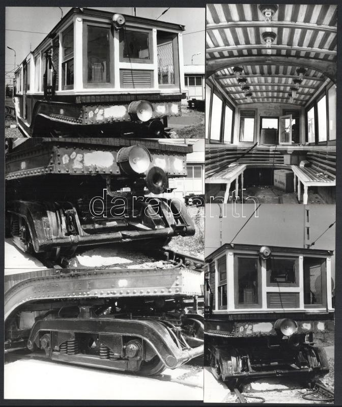 1989 A régi millenniumi földalatti vasút (FAV) egyik kocsijának felújítása, 9 db datált, jelzett, vintage fotó, ezüst zselatinos fotópapíron, 9x14 cm - Image 2