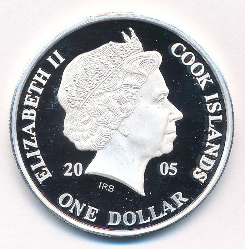 Cook-szigetek 2005. 1$ ezüstözött sárgaréz 'Ázsia történelme - Makaó visszacsatolása Kínához' kapszulában, tanúsítvánnyal T:PP Cook Islands 2005. 1 Dollar silver plated brass 'History of Asia - Macau returns to China' in capsule - Image 2