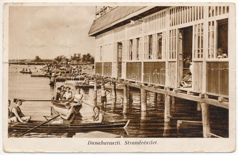 1938 Dunaharaszti, strand (fa)
